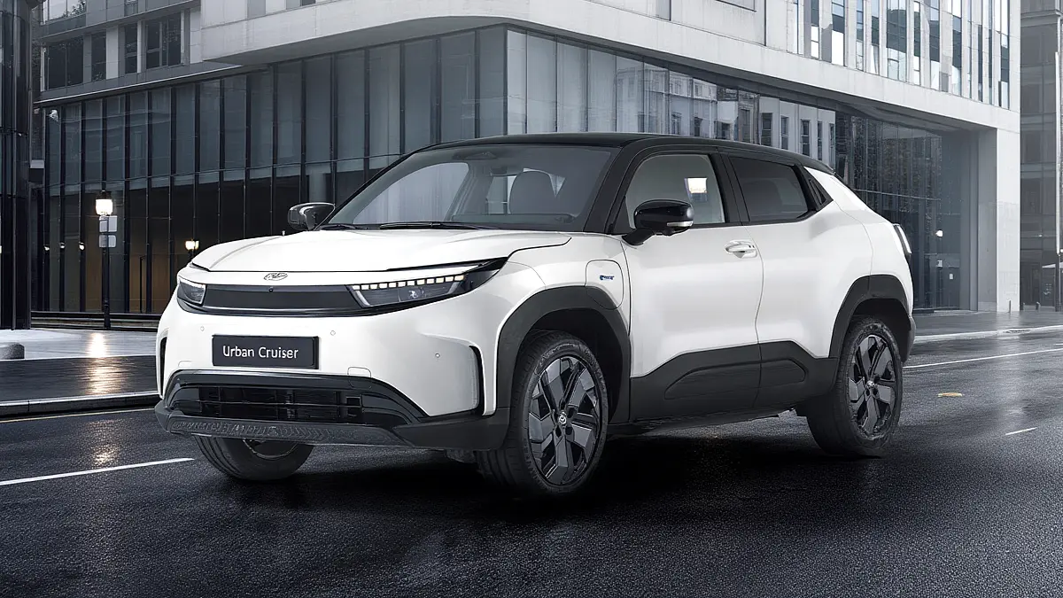 Toyota Urban Cruiser EV 2026 compact electric SUV in city driving